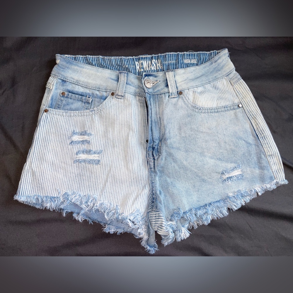 Rewash Denim Frayed Shorts
